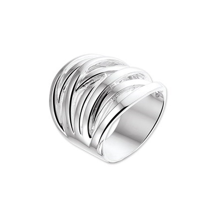 Savant Hedendaags Leia Zilveren ringen: Zilveren ring breed bandjes